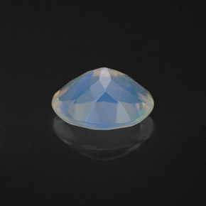 Ópalo multicolor natural de 1,10 ct, corte óvalo, transparente