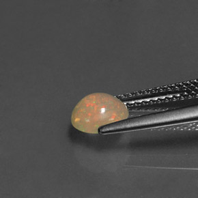 Ópalo multicolor natural de 0,58 ct, transparente, transparente / translúcido