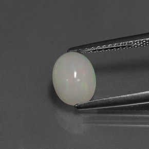 Ópalo multicolor natural de 0,95 ct, transparente, transparente / translúcido