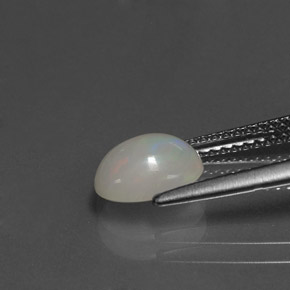 Ópalo multicolor natural de 0,95 ct, transparente, transparente / translúcido