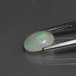 Ópalo multicolor natural de 0,96 ct, transparente, transparente / translúcido