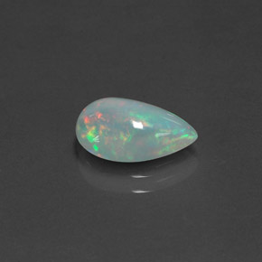 Ópalo multicolor natural de 1,37 ct, transparente, transparente / translúcido