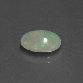 Ópalo multicolor natural de 1,62 ct, transparente, transparente / translúcido