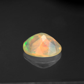 Ópalo multicolor natural de 1,22 ct, transparente, transparente / translúcido