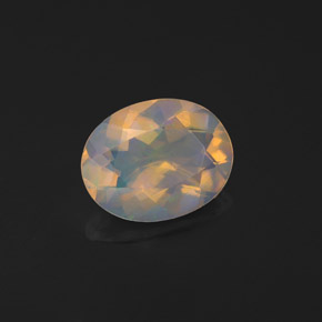 Ópalo multicolor natural de 0,97 ct, transparente, transparente / translúcido