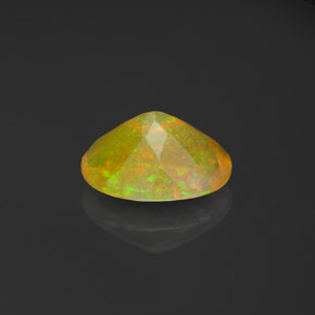Ópalo multicolor natural de 0,90 ct, transparente, transparente / translúcido