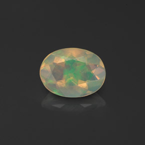 Ópalo multicolor natural de 0,78 ct, transparente, transparente / translúcido
