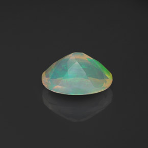 Ópalo multicolor natural de 0,93 ct, transparente, transparente / translúcido