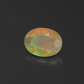 Ópalo multicolor natural de 0,76 ct, transparente, transparente / translúcido