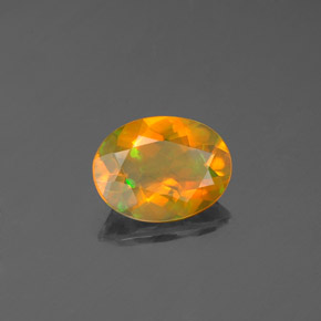 Ópalo multicolor natural de 0,71 ct, transparente, transparente / translúcido