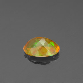 Ópalo multicolor natural de 0,71 ct, transparente, transparente / translúcido