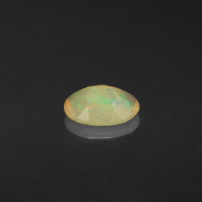 Ópalo multicolor natural de 0,41 ct, transparente, transparente / translúcido