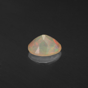 Ópalo multicolor natural de 0,50 ct, transparente, transparente / translúcido