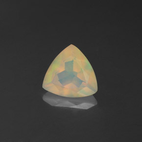 Ópalo multicolor natural de 0,65 ct, transparente, transparente / translúcido