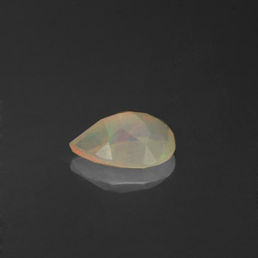 Ópalo multicolor natural de 0,38 ct, transparente, transparente / translúcido