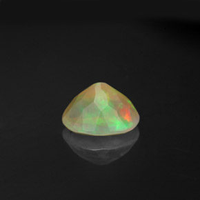 Ópalo multicolor natural de 0,85 ct, transparente, transparente / translúcido