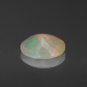 Ópalo multicolor natural de 1,42 ct, transparente, transparente / translúcido