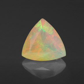 Ópalo multicolor natural de 1,37 ct, transparente, transparente / translúcido
