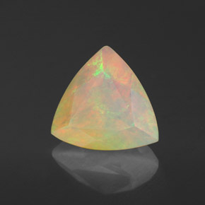 Ópalo multicolor natural de 1,37 ct, transparente, transparente / translúcido