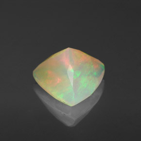 Ópalo multicolor natural de 1,37 ct, transparente, transparente / translúcido