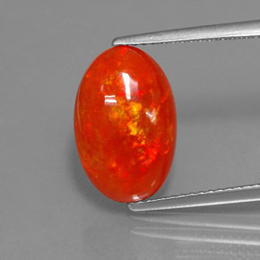 Ópalo multicolor natural de 3,07 ct, transparente, transparente / translúcido
