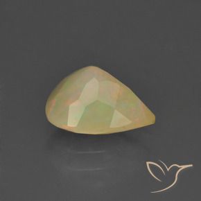 Ópalo Multicolor natural de 1.08 ct, En forma de pera, Translúcido