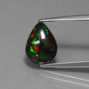 Ópalo Multicolor natural de 1.83 ct, En forma de pera, Opaco