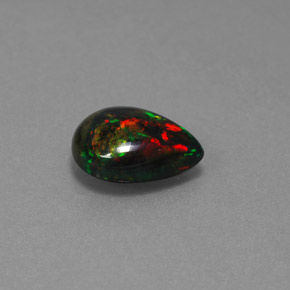 Ópalo Multicolor natural de 1.83 ct, En forma de pera, Opaco