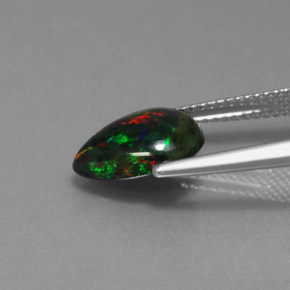 Ópalo Multicolor natural de 1.83 ct, En forma de pera, Opaco