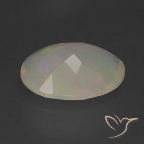 Ópalo Multicolor natural de 1.10 ct, Ovalada, Translúcido