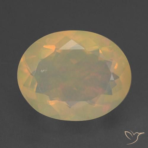 1.42ct Natural Multicolor Ópalo, Ovalada, Transparente