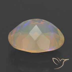 Ópalo Multicolor natural de 1.51 ct, Ovalada, Transparente
