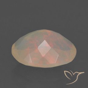 Ópalo Multicolor natural de 1.57 ct, Ovalada, Translúcido