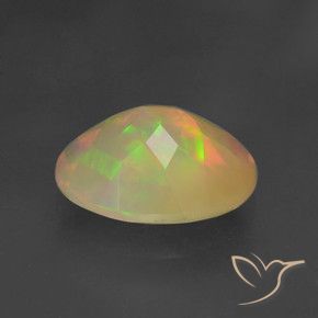 Ópalo Multicolor natural de 1.46 ct, Ovalada, Translúcido