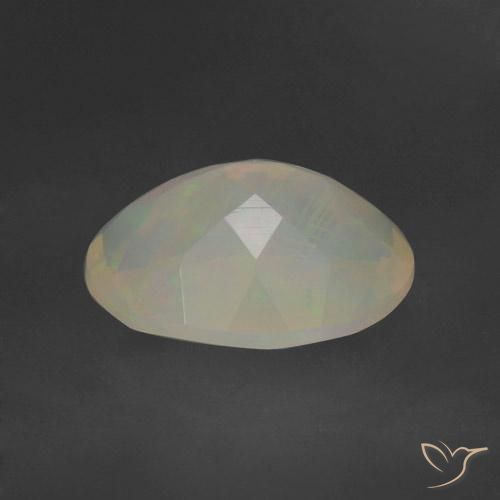 Ópalo Multicolor natural de 1.13 ct, Ovalada, Translúcido