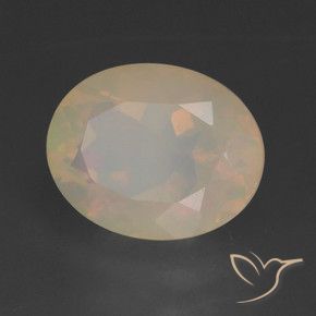 Ópalo Multicolor natural de 1.92 ct, Ovalada, Translúcido