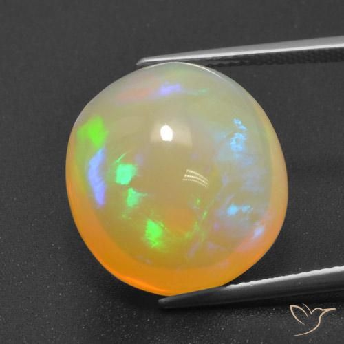 15.72ct Natural Multicolor Ópalo, Ovalada, Transparente