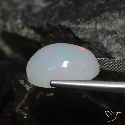 Ópalo Multicolor natural de 13.64 ct, Ovalada, Translúcido