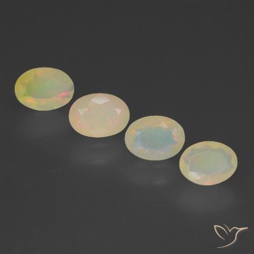 1.81ctw Natural Multicolor Ópalo, Ovalada, Transparente