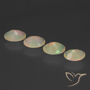 Gemas de Ópalo Multicolor natural de 1.68 ct, Ovalada, Transparente