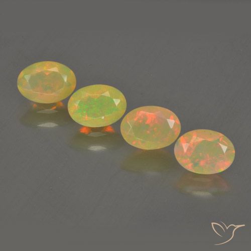 1.87ctw Natural Multicolor Ópalo, Ovalada, Transparente