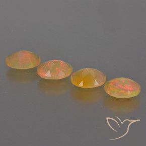 Gemas de Ópalo Multicolor natural de 1.83 ct, Ovalada, Translúcido