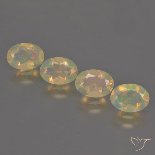 1.81ctw Natural Multicolor Ópalo, Ovalada, Transparente