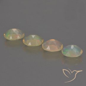 Gemas de Ópalo Multicolor natural de 1.81 ct, Ovalada, Transparente