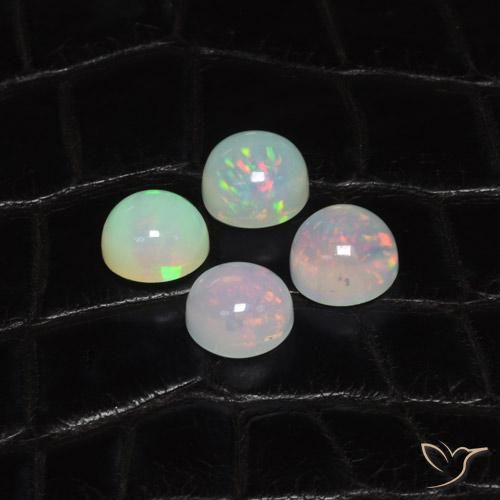 6.67ctw Natural Multicolor Ópalo, Redondo, Transparente