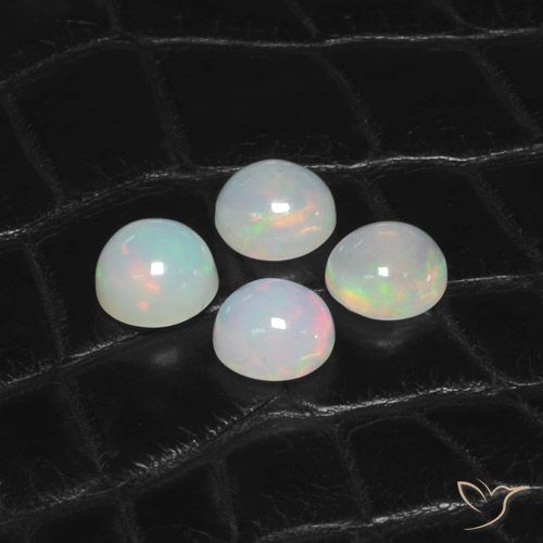 5.56ctw Natural Multicolor Ópalo, Redondo, Transparente