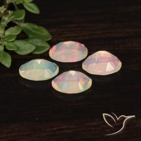 Gemas de Ópalo Multicolor natural de 1.15 ct, Ovalada, Transparente