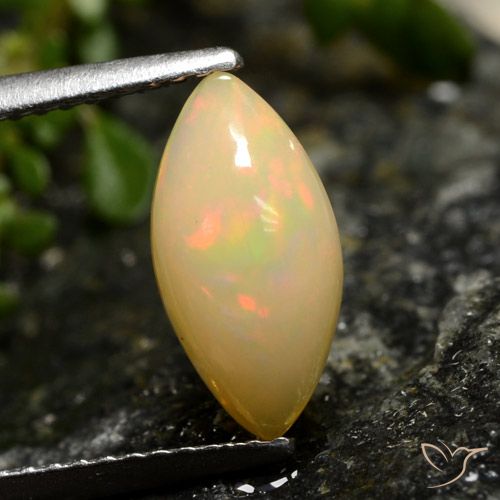 1.42ct Natural Multicolor Ópalo, Marquesa, Translúcido