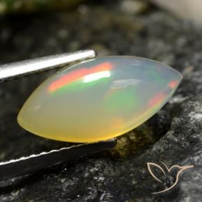Ópalo Multicolor natural de 1.84 ct, Marquesa, Transparente