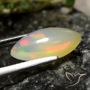 Ópalo Multicolor natural de 1.84 ct, Marquesa, Transparente